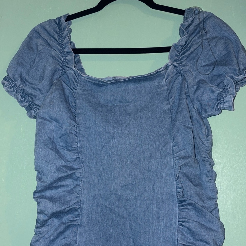 jean mini dress